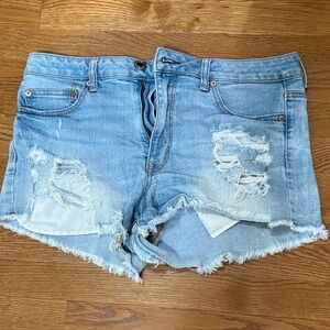 American Eagle | “Hi-Rise Festival” Blue Jean Shorts Size 14